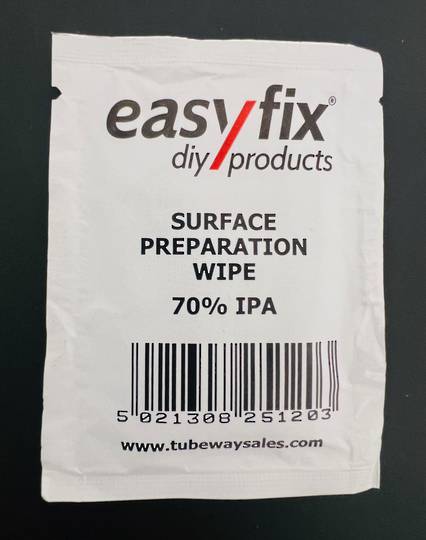 VHB Surface Cleaning Sachet Wipe x10 pack